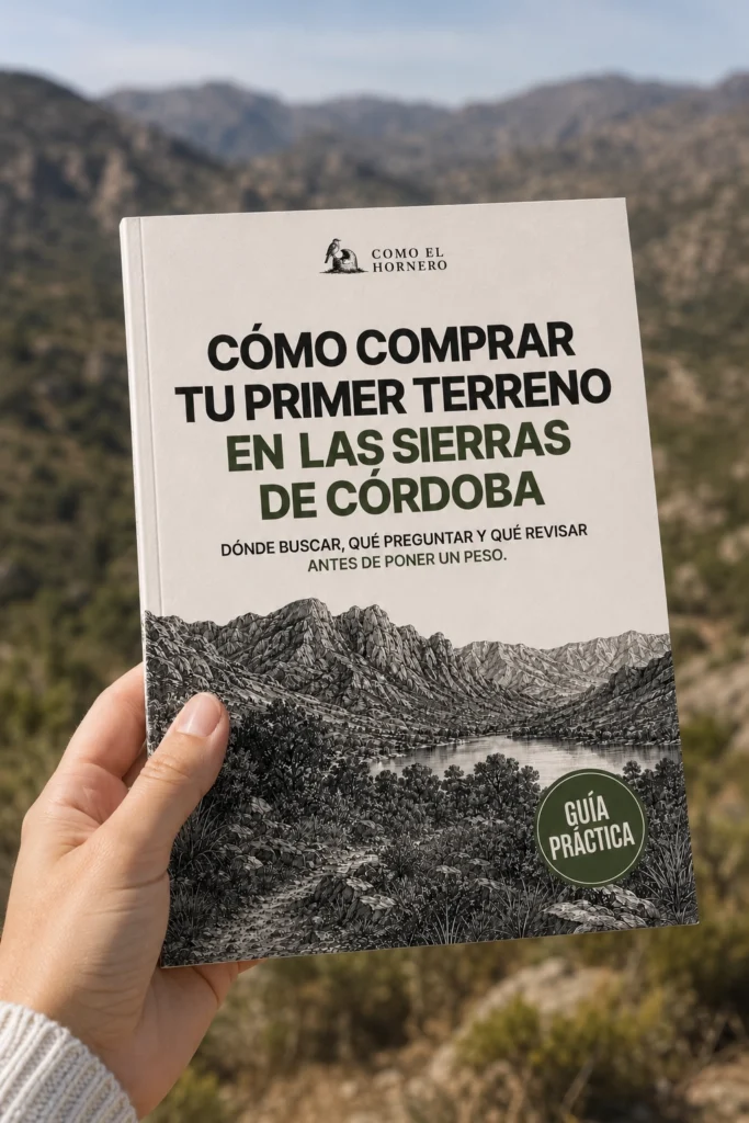 Portada del eBook Cómo comprar tu primer terreno en las Sierras de Córdoba
